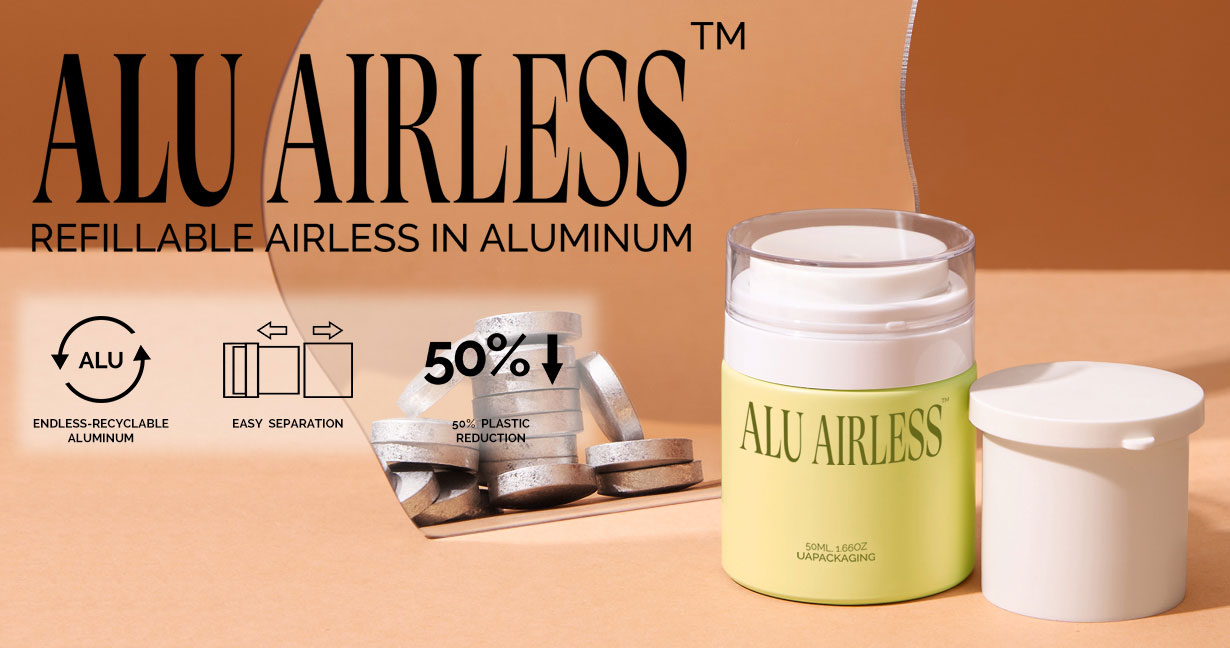 Airless Aluminium Cosmetic Bottle